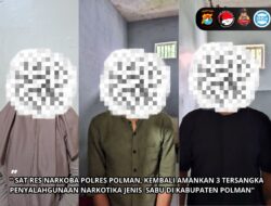 Sat Resnarkoba Polres Polman Kembali Ungkap Tiga Pelaku Penyalahgunaan Narkoba Di Kecamatan Polewali