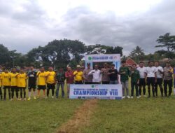 Pembukaan Turnamen Sepak Bola Antar Desa di Kecamatan Rumbia