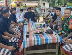 Sinergitas Bhabinkamtibmas Polsek Baras dan Babinsa Pengamanan Upacara Keagamaan Umat Hindu