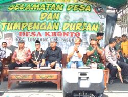 Selamatan Desa dan Tumpengan Durian di Desa Kronto, Pabung Kodim 0819 Pasuruan Hadiri Acara Bersama Pejabat Kabupaten