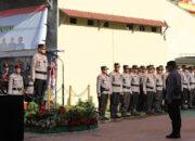 Polres Gowa Gelar Upacara Serah Terima Jabatan Kapolsek Barombong.