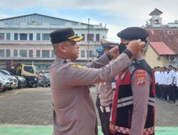 Cegah Polusi Udara dan Penyebaran Virus HMPV, Kapolres Gowa Bagikan Masker kepada Personel.