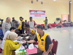 Bantu Ketersediaan Stok Darah di PMI, Polres Gowa Gelar Bakti Kesehatan Donor Darah.