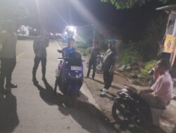 Polsek Tabulahan Gelar Patroli Malam untuk Ciptakan Situasi Aman Kondusif di Malam Hari