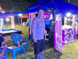 Personel Polsek Mambi Monitoring dan Pengamanan Pasar Malam di Mambi Situasi Aman dan Kondusif