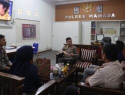 Kapolres Mamasa Sambut Kujungan Pincab Bank Mandiri Polewali di Polres Mamasa