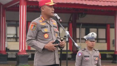 Ka SPN Polda Sulsel Pimpin Apel Pagi, Tekankan Disiplin Dan Semangat Juang