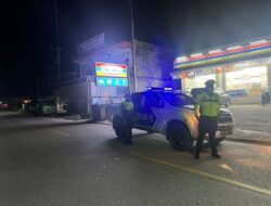 Satlantas Polres Mamasa Gelar Blue Light Patrol Untuk Menjaga Kamtibmas