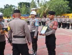 Kapolres Polman Pimpin Upacara Pemberhentian Tidak Dengan Hormat Salah Satu Personel Polres Polman