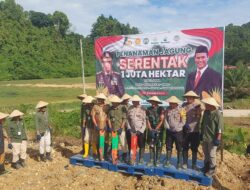 Dukung Asta Cita, Polsek Pasangkayu Bersama PT. Pasangkayu Lakukan Penanaman Jagung Serentak 1 Juta Hektar