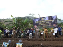 Dukung Ketahanan Pangan, Kasdim 0819 Pasuruan Hadiri Penanaman Padi Gogo Serentak di Jatiarjo