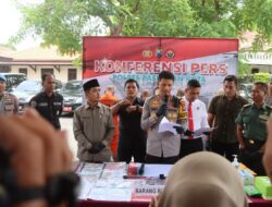 Polres Pasuruan Kota Amankan 4 Tersangka Penipuan Berkedok Program Makan Bergizi Gratis