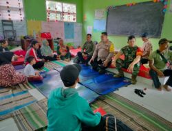 Polres Pasuruan Beri Trauma Healing Anak – anak Korban Bencana Tanah Gerak di Purwodadi