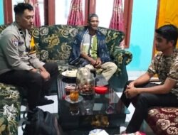 Bhabinkamtibmas Polsek Tinggimoncong Sambangi Tokoh Pemuda di Wilayah Binaannya