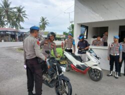 Dalam Rangka Ops Keselamatan, Si Propam Polres Pasangkayu Cek Kelengkapan Kendaraan Personel