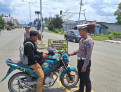 OPS Keselamatan, Personel Sat Lantas Polres Pasangkayu Tertibkan Kendaraan