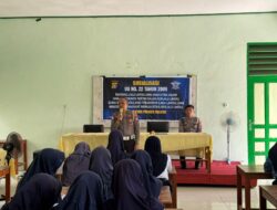 Polres Majene Gelar Sosialisasi Keselamatan Berlalu Lintas di SMP 4 Majene