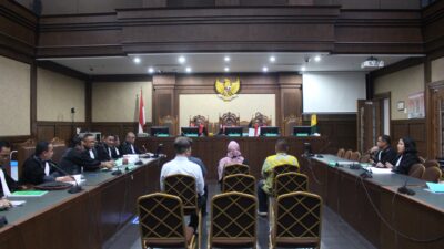 Sidang Dakwaan Kasus Dugaan Korupsi Kredit BRIguna di Satuan Militer Cibinong