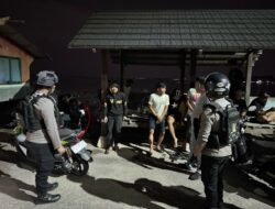 Jaga Keamanan Wilayah dalam Kota Majene, Personil Samapta Polres Majene Gelar Patroli Dialogis