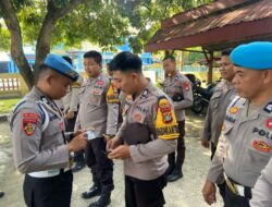 Propam Polres Majene Gelar Gaktiblin di Polsek Sendana, Tekankan Disiplin dan Profesionalisme