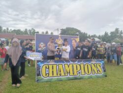 Kapolsek Tapango Resmi Tutup Turnamen Sepak Bola ASA CUP 1 2025