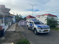 Satlantas Polres Majene Kawal Karnaval Syiar Ramadhan SD Negeri 2 Kampung Baru