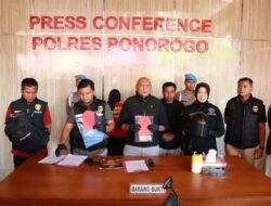 Polres Ponorogo Amankan Sepasang Kekasih Diduga Curi Motor Modus Dukun