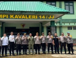 Kapolres Gowa Diwakili Wakapolres Gowa Beri Ucapan Selamat Ulang Tahun kepada Pangdivif 3 Kostrad.