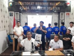 Ditresnarkoba Polda Sulsel Berhasil Ungkap Kasus Peredaran Narkotika Senilai Rp1,273 Miliar.