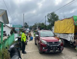 Satlantas Polres Mamasa Gelar Pengamanan dan Pengaturan Lalu Lintas di Pasar Tumpah Malabo