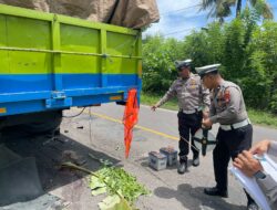 Unit Gakkum Sat Lantas Polres Majene Olah TKP Kecelakaan Maut di Desa Bonde