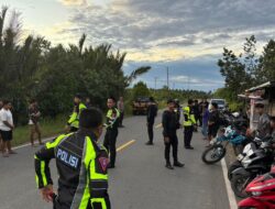 Polres Pasangkayu Amankan 14 Unit Motor Yang Terlibat Balap Liar di Pedanda