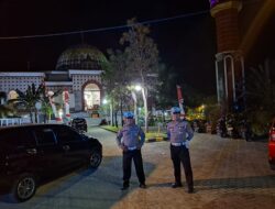 Sat Lantas Polres Pasangkayu Terus Lakukan Pengamanan Sholat Tarawih Selama Ramadhan