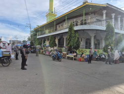 Polres Majene Siagakan Puluhan Personel di Pusat Keramaian Jelang Berbuka Puasa