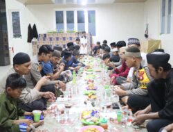 Wakapolres Polman Bersama PJU Laksanakan Buka Puasa Bersama di Ponpes Madinatul Qur’an