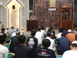 Tim Safari Ramadhan Polres Majene Sampaikan Pesan Kamtibmas di Masjid Nurul Mahmuda Lembang