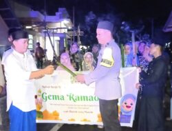 Kanit Sabhara Polsek Tutar Hadiri Pawai Obor dalam Rangka Gema Ramadhan