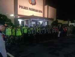 Ciptakan Kamtibmas Yang Kondusif, Kodim 0819/Pasuruan Dan Polres Kota Laksanakan Patroli Skala Besar