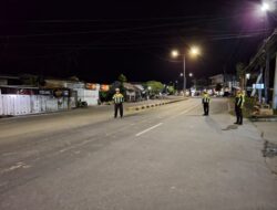 Patroli Sahur On The Road, Sat Lantas Polres Pasangkayu Pastikan Situasi Kamtibmas Tetap Aman