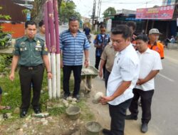 Peletakan Batu Pertama Pembangunan Tugu Selamat Datang Perbatasan Simalingkar B