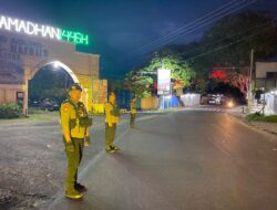 Patroli Samapta Polres Majene Antisipasi Balap Liar Pasca Salat Subuh di Bulan Ramadhan