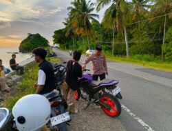 Antisipasi Balap Liar, Kapolsek Pamboang Gelar Patroli Rutin Jelang Buka Puasa