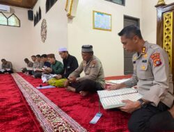 Kapolres Majene Gelar Tadarusan Bersama Personel di Masjid Nurul Ikhlas Polres Majene