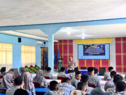 Unit Kamsel Sat Lantas Polres Majene Sosialisasikan UU No. 22 Tahun 2009 di SMK N 5 Majene