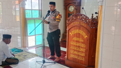 Bhabinkamtibmas Desa Limbua Gelar Safari Ramadhan di Masjid Nurut Takwa