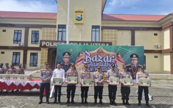 Dipimpin Langsung Kapolres, Polres Toraja Utara Gelar Bazar Ramadhan Polri Presisi 2025