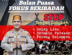 Kapolres Gowa Imbau Warga Fokus Ibadah di Bulan Puasa: Stop Balap Liar, Petasan, dan Perang Kelompok.