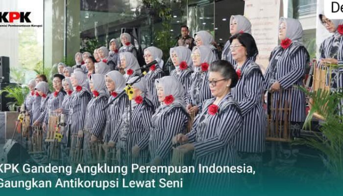 Komunitas Angklung Perempuan Indonesia dan Rhoma Irama Meriahkan Acara Antikorupsi KPK