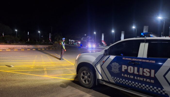 Unit Turjawali Satlantas Polres Pasangkayu Gelar Patroli Blue Light di Titik Rawan Kecelakaan