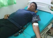 Peduli sesama, Bhabinkamtibmas Polsek Pasangkayu donorkan darah demi Kemanusiaan.